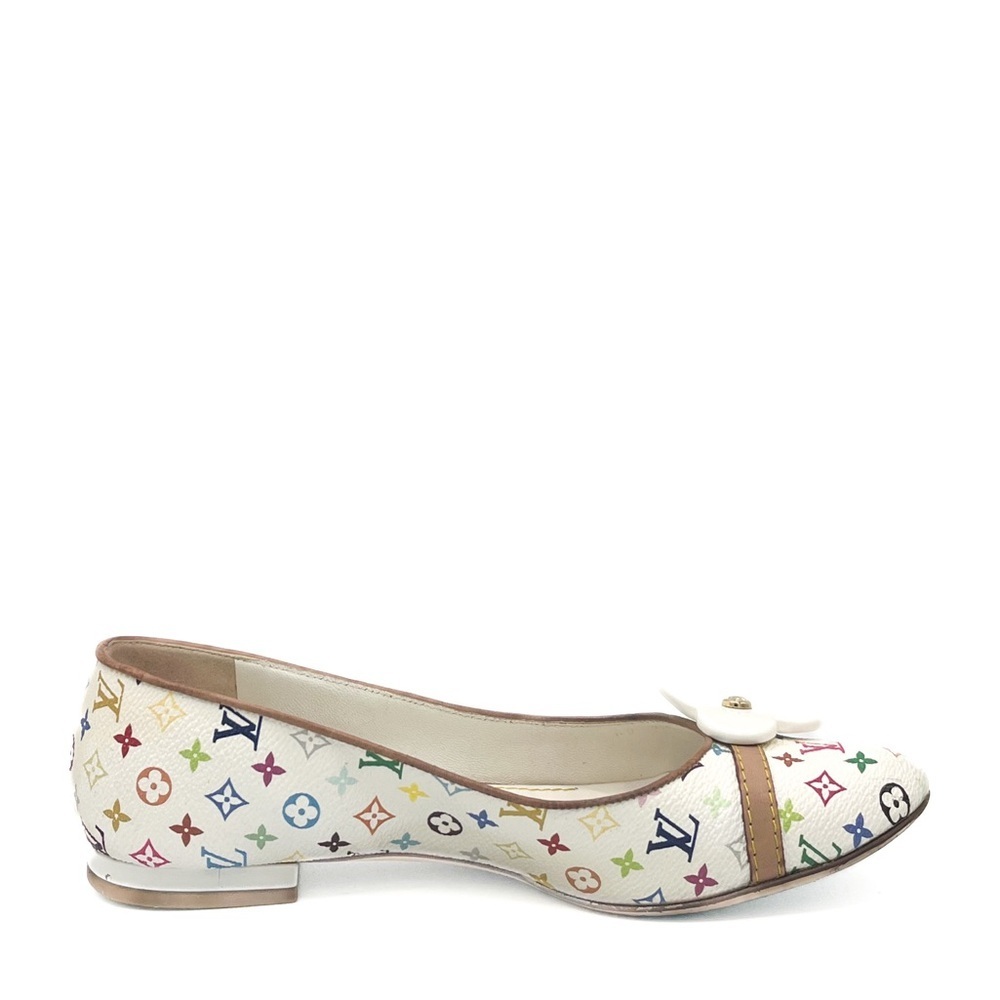 Louis Vuitton 2003 Takashi Murakami Romy Vintage Monogram Flower Ballerina Flats - Picture 3 of 8